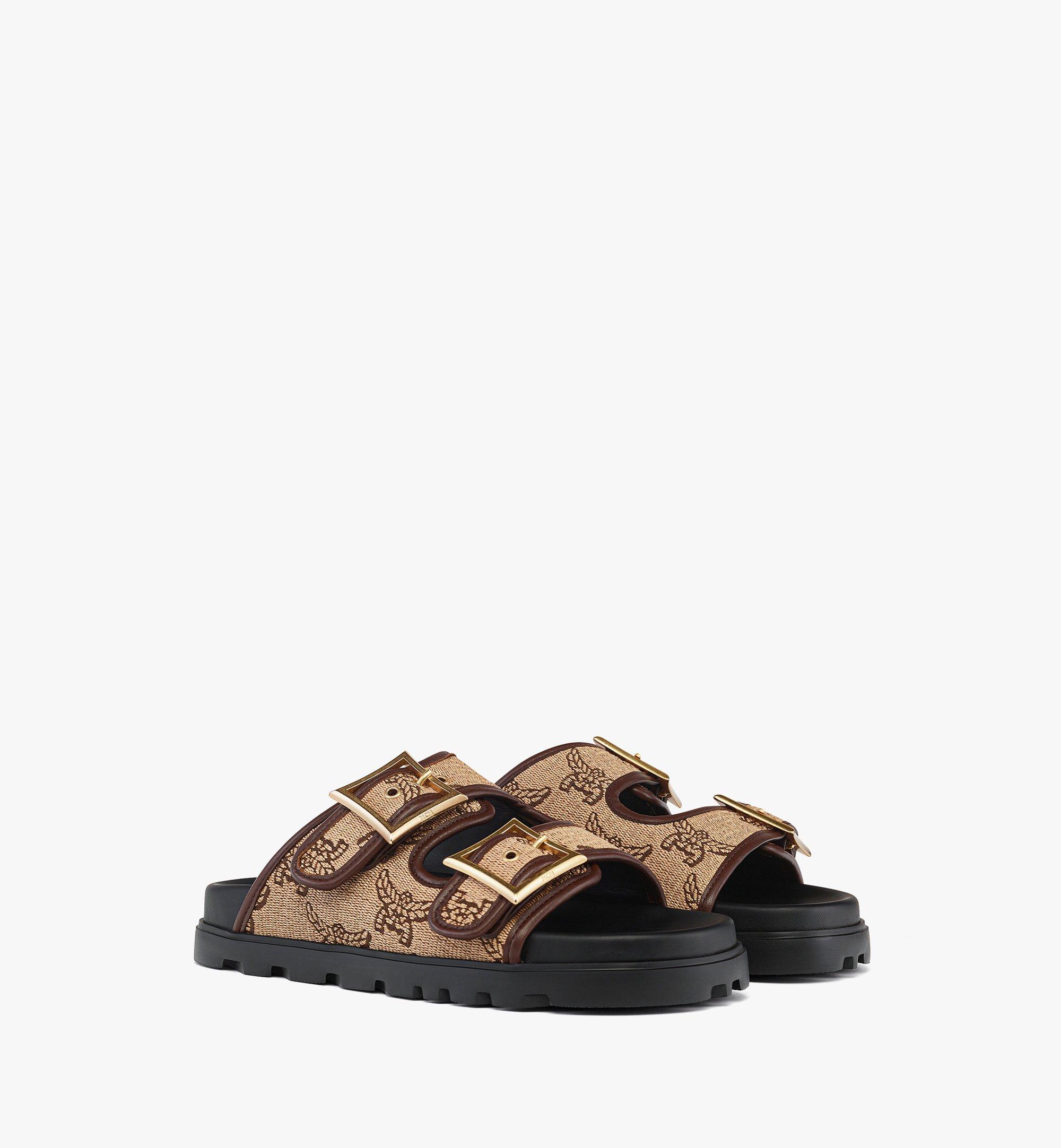 Sandalen aus Lauretos-Raffia-Jacquard 1